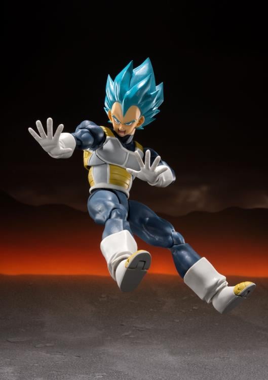 Dragon Ball Super: Broly S.H.Figuarts Super Saiyan God Super Saiyan Vegeta (15th Anniversary Ver.) Exclusive Action Figure Gallery Image 4