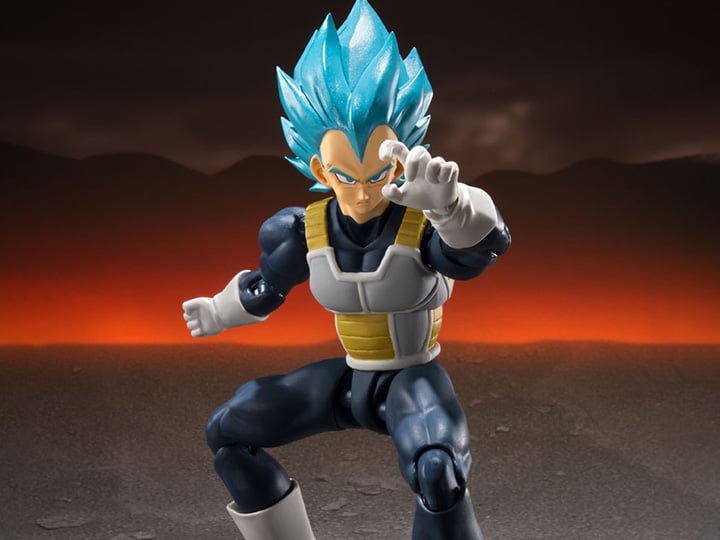 Dragon Ball Super: Broly S.H.Figuarts Super Saiyan God Super Saiyan Vegeta (15th Anniversary Ver.) Exclusive Action Figure Gallery Image 1