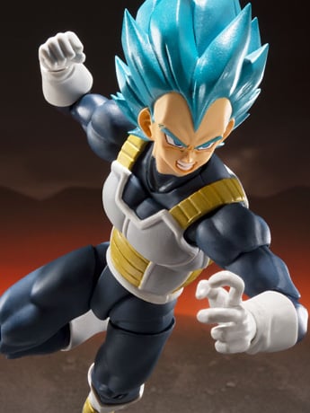 Dragon Ball Super: Broly S.H.Figuarts Super Saiyan God Super Saiyan Vegeta (15th Anniversary Ver.) Exclusive Action Figure Gallery Image 2