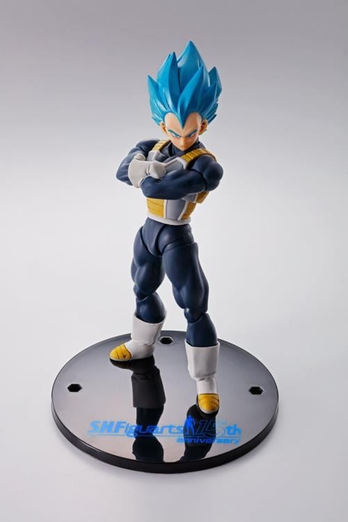 Dragon Ball Super: Broly S.H.Figuarts Super Saiyan God Super Saiyan Vegeta (15th Anniversary Ver.) Exclusive Action Figure Gallery Image 8