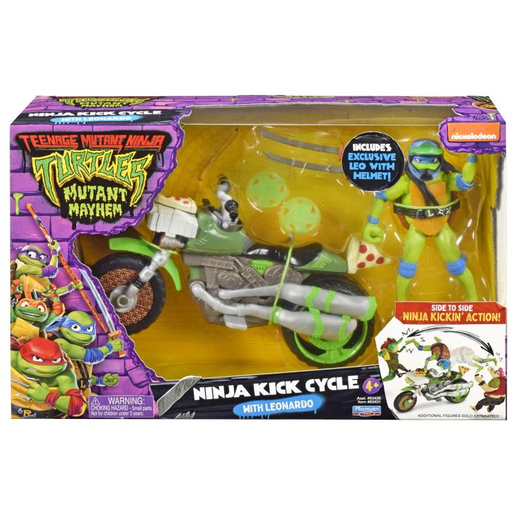 Teenage Mutant Ninja Turtles: Mutant Mayhem Leonardo Kick Cycle Set Gallery Image 10