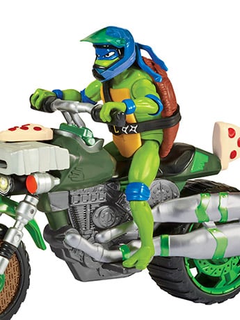 Teenage Mutant Ninja Turtles: Mutant Mayhem Leonardo Kick Cycle Set Gallery Image 2