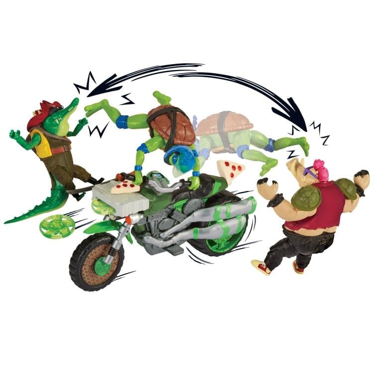 Teenage Mutant Ninja Turtles: Mutant Mayhem Leonardo Kick Cycle Set Gallery Image 5