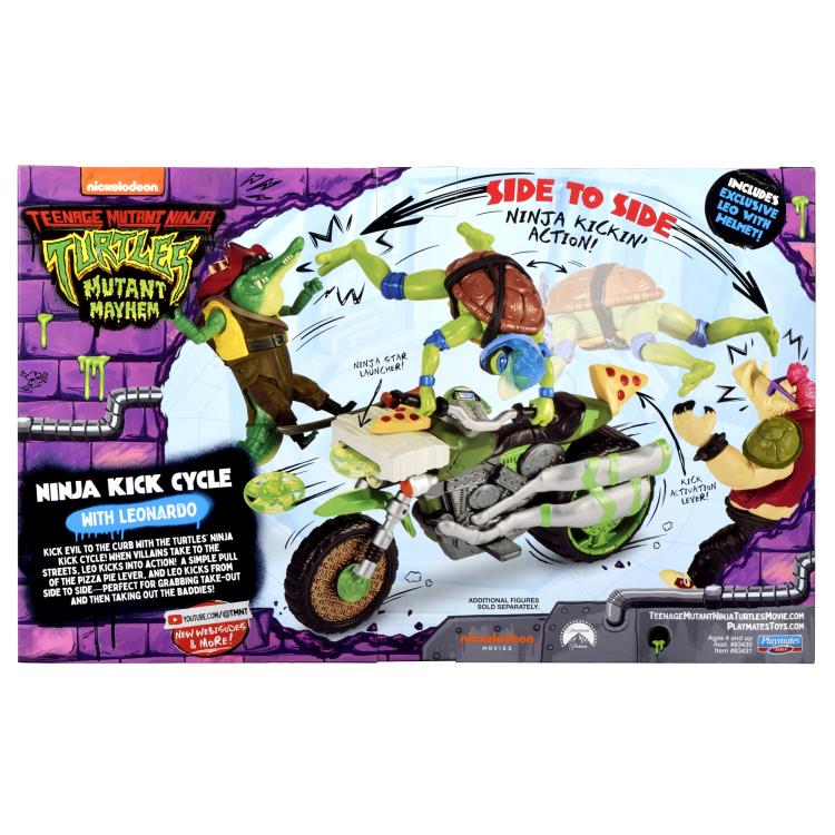 Teenage Mutant Ninja Turtles: Mutant Mayhem Leonardo Kick Cycle Set Gallery Image 12