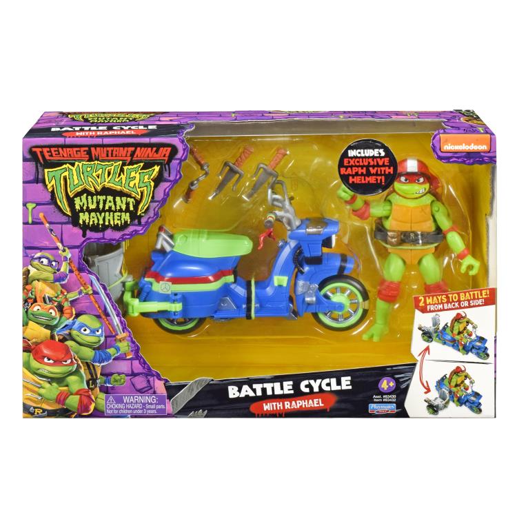 Teenage Mutant Ninja Turtles: Mutant Mayhem Raphael Battle Cycle Set Gallery Image 9