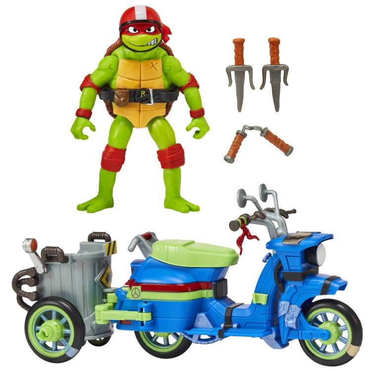 Teenage Mutant Ninja Turtles: Mutant Mayhem Raphael Battle Cycle Set Gallery Image 8