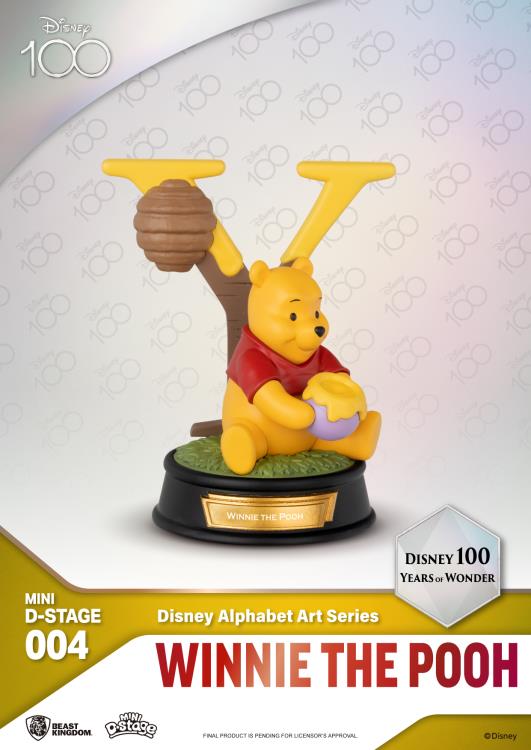 Disney 100 Years of Wonder Mini D-Stage MDS-004 Disney Alphabet Art Letters Box of 6 Random Figurines Gallery Image 13