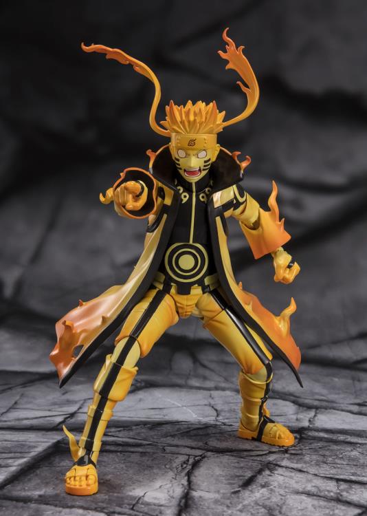 Naruto: Shippuden S.H.Figuarts Naruto Uzumaki (Kurama Link Mode Ver.) (Courageous Strength That Binds) Exclusive Action Figure Gallery Image 7