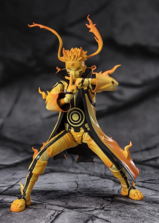 Naruto: Shippuden S.H.Figuarts Naruto Uzumaki (Kurama Link Mode Ver.) (Courageous Strength That Binds) Exclusive Action Figure Gallery Image 6