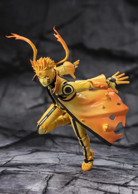 Naruto: Shippuden S.H.Figuarts Naruto Uzumaki (Kurama Link Mode Ver.) (Courageous Strength That Binds) Exclusive Action Figure Gallery Image 5