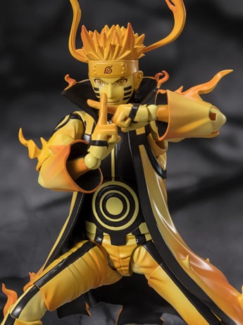 Naruto: Shippuden S.H.Figuarts Naruto Uzumaki (Kurama Link Mode Ver.) (Courageous Strength That Binds) Exclusive Action Figure Gallery Image 2