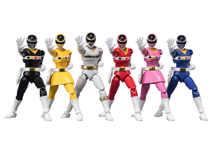 Denji Sentai Megaranger Shodo Super Boxed Set of 6 Exclusive Figures Gallery Image 1