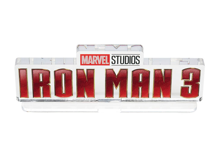 Iron Man 3 Acrylic Logo (Clear) Display EX Exclusive Gallery Image 1