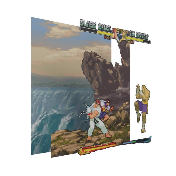 Street Fighter Alpha 2 A Dramatic Battle Pixel Frame (9x9) Gallery Image 9