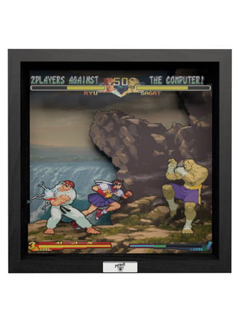 Street Fighter Alpha 2 A Dramatic Battle Pixel Frame (9x9) Gallery Image 2