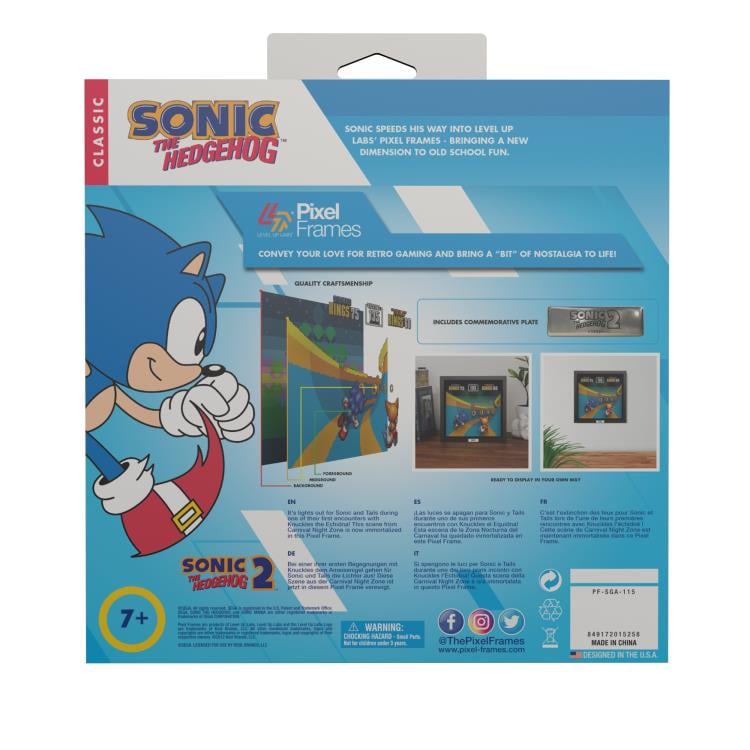 Sonic The Hedgehog 2 Bonus Stage Pixel Frame (9x9) Gallery Image 8
