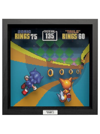 Sonic The Hedgehog 2 Bonus Stage Pixel Frame (9x9) Gallery Image 2