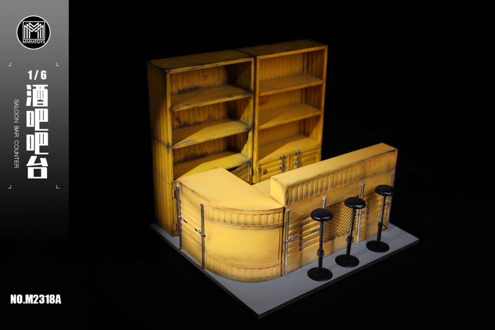 Saloon Bar Counter (Ver. A) 1/6 Scale Diorama Base Gallery Image 4