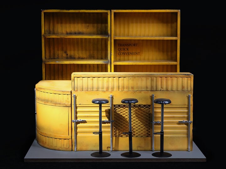 Saloon Bar Counter (Ver. A) 1/6 Scale Diorama Base Gallery Image 1