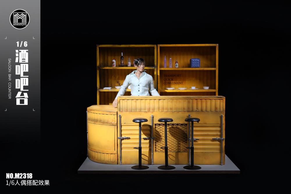 Saloon Bar Counter (Ver. A) 1/6 Scale Diorama Base Gallery Image 6