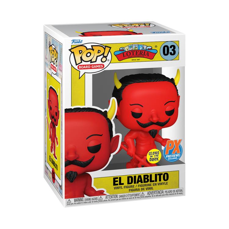 Pop! Vinyl: Loteria - El Diablito (Glow-in-the-Dark) Limited Edition PX Previews Exclusive Gallery Image 5
