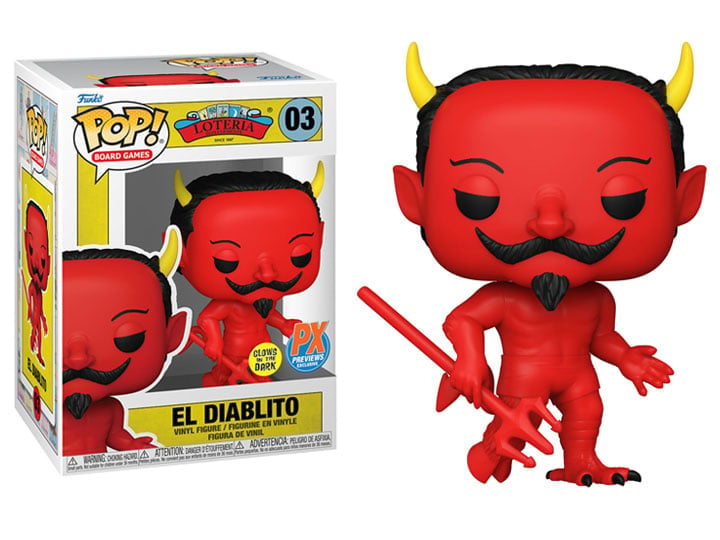 Pop! Vinyl: Loteria - El Diablito (Glow-in-the-Dark) Limited Edition PX Previews Exclusive Gallery Image 1