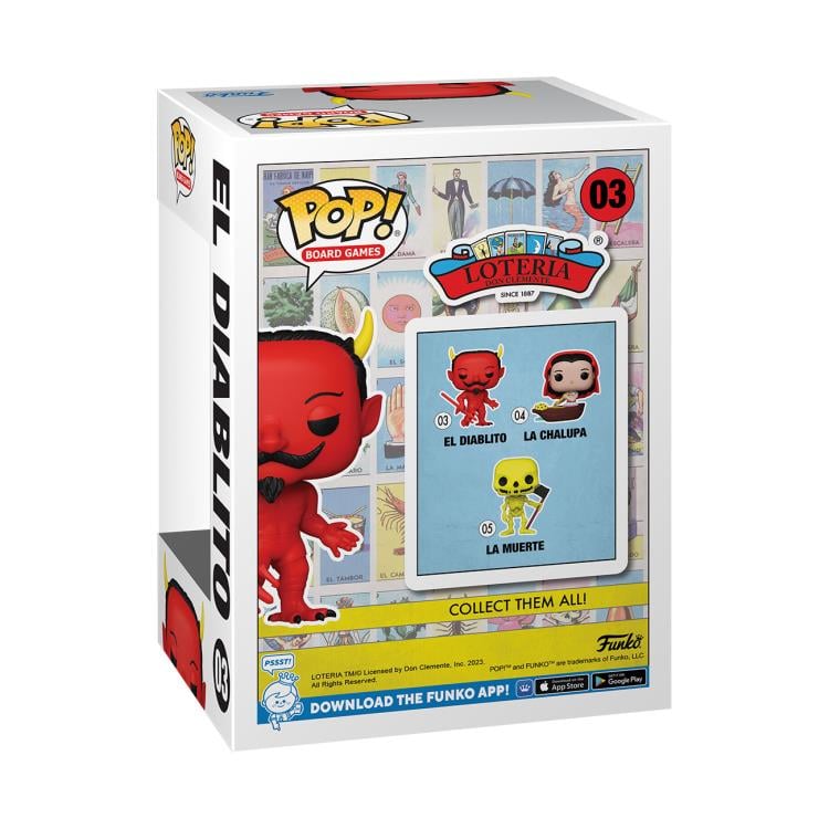 Pop! Vinyl: Loteria - El Diablito (Glow-in-the-Dark) Limited Edition PX Previews Exclusive Gallery Image 6