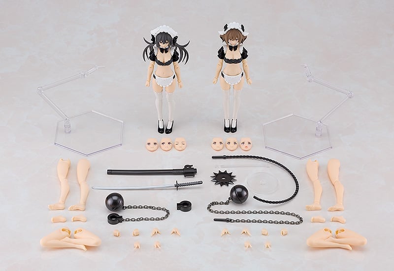 Guilty Princess PLAMAX GP-07 Underwear Body Girl Ran & Jelly (Maid Ver.) Model Kit Gallery Image 13