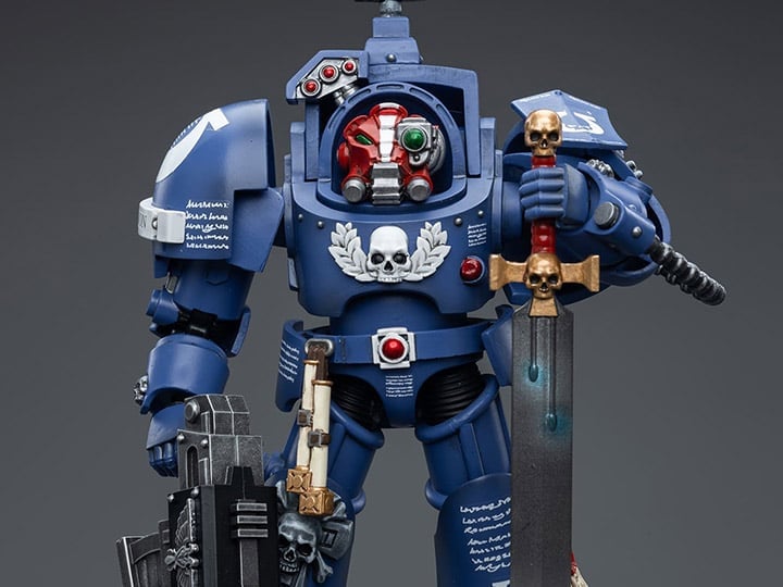 Warhammer 40K Ultramarines Terminators Sergeant Terconon 1/18 Scale Action Figure Gallery Image 1
