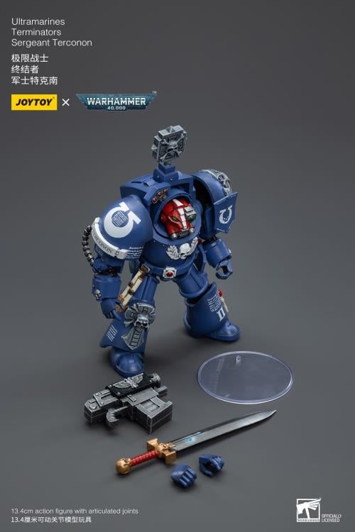 Warhammer 40K Ultramarines Terminators Sergeant Terconon 1/18 Scale Action Figure Gallery Image 10