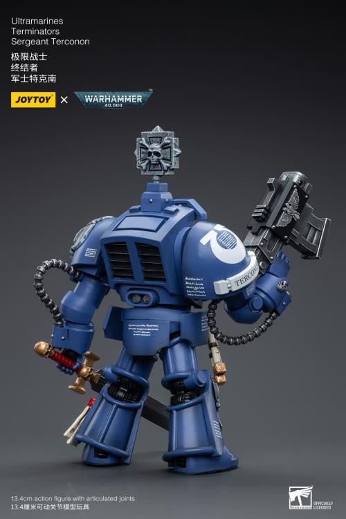 Warhammer 40K Ultramarines Terminators Sergeant Terconon 1/18 Scale Action Figure Gallery Image 4
