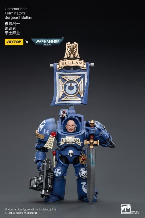 Warhammer 40K Ultramarines Terminators Sergeant Bellan 1/18 Scale Action Figure Gallery Image 9