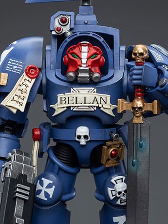 Warhammer 40K Ultramarines Terminators Sergeant Bellan 1/18 Scale Action Figure Gallery Image 2