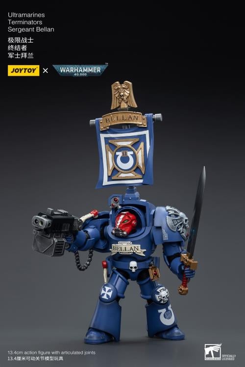 Warhammer 40K Ultramarines Terminators Sergeant Bellan 1/18 Scale Action Figure Gallery Image 5