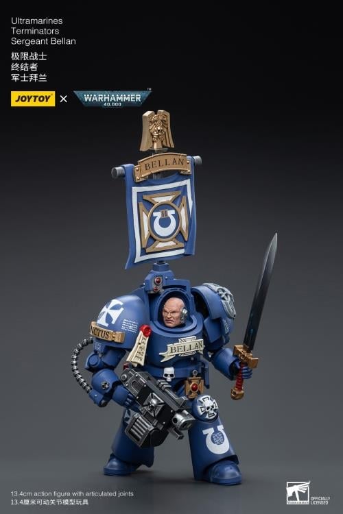 Warhammer 40K Ultramarines Terminators Sergeant Bellan 1/18 Scale Action Figure Gallery Image 10