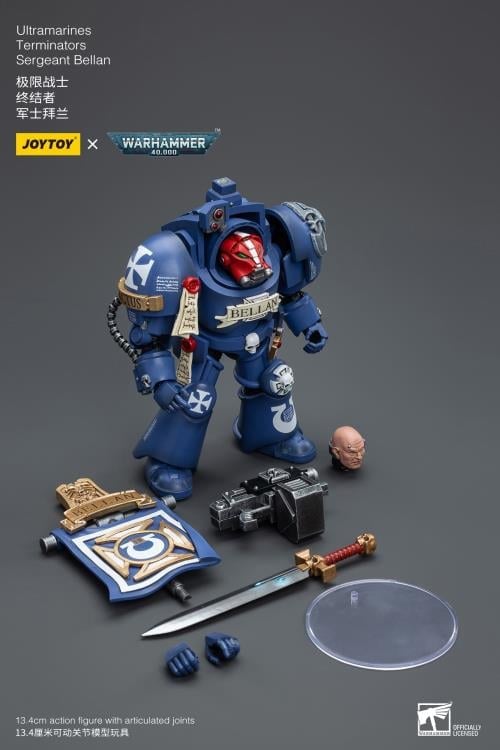 Warhammer 40K Ultramarines Terminators Sergeant Bellan 1/18 Scale Action Figure Gallery Image 11