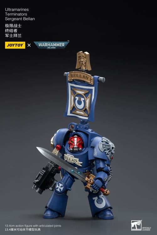 Warhammer 40K Ultramarines Terminators Sergeant Bellan 1/18 Scale Action Figure Gallery Image 6