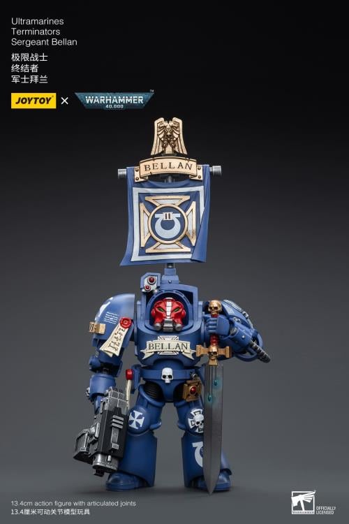 Warhammer 40K Ultramarines Terminators Sergeant Bellan 1/18 Scale Action Figure Gallery Image 3