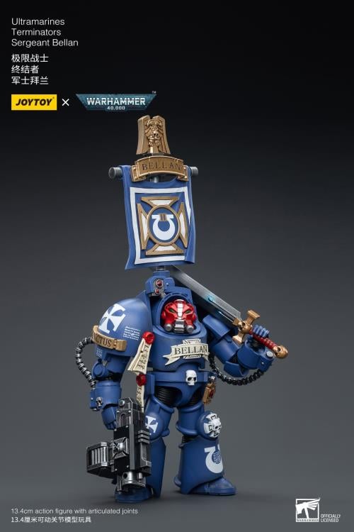 Warhammer 40K Ultramarines Terminators Sergeant Bellan 1/18 Scale Action Figure Gallery Image 8