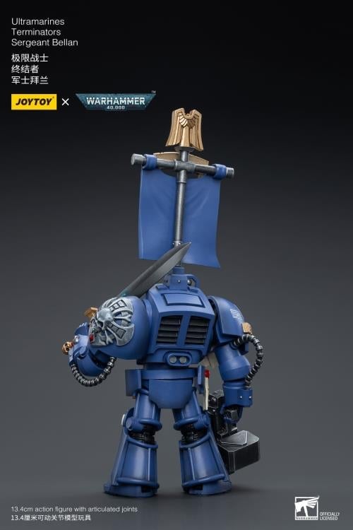 Warhammer 40K Ultramarines Terminators Sergeant Bellan 1/18 Scale Action Figure Gallery Image 4