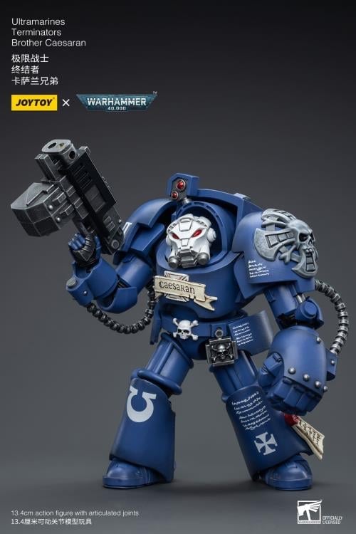 Warhammer 40K Ultramarines Terminators Brother Caesaran 1/18 Scale Action Figure Gallery Image 8