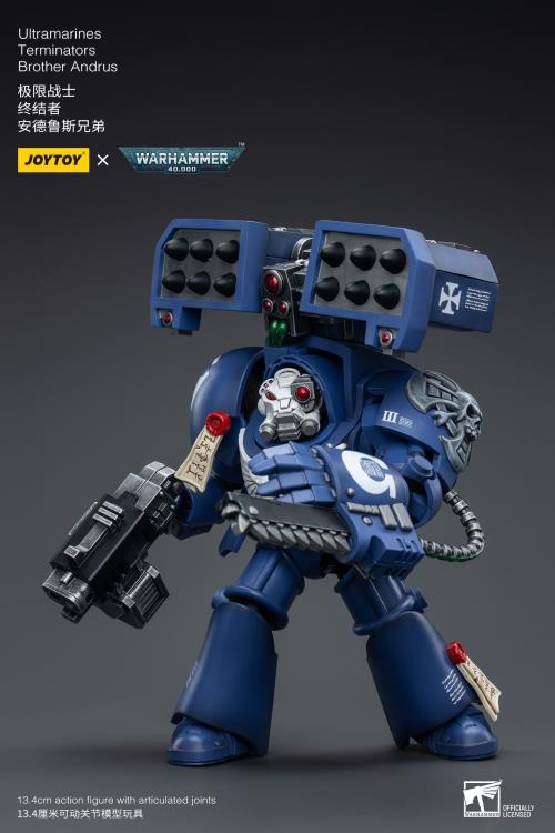 Warhammer 40K Ultramarines Terminators Brother Andrus 1/18 Scale Action Figure Gallery Image 4