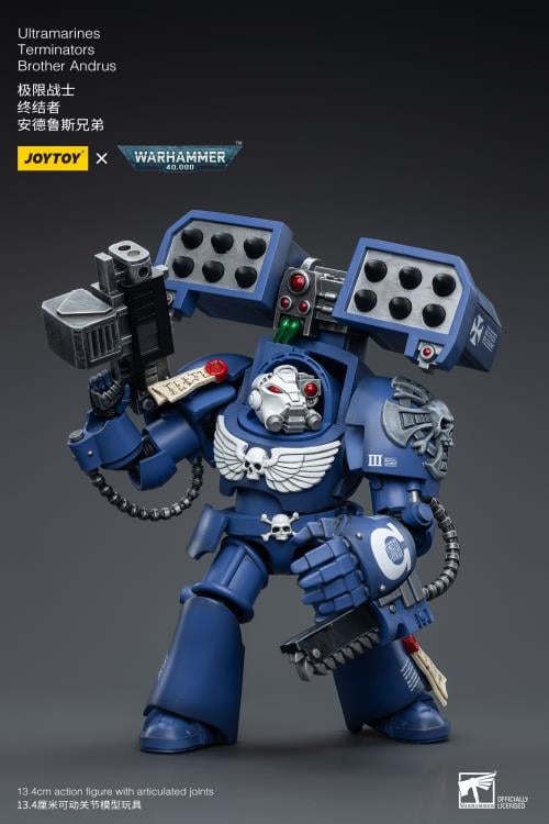 Warhammer 40K Ultramarines Terminators Brother Andrus 1/18 Scale Action Figure Gallery Image 5