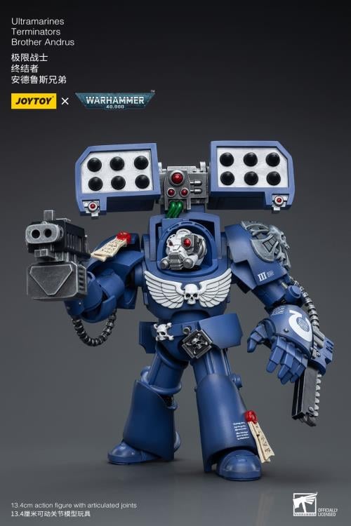 Warhammer 40K Ultramarines Terminators Brother Andrus 1/18 Scale Action Figure Gallery Image 9