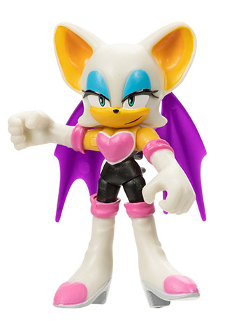 Sonic The Hedgehog 2.5" Modern Rouge the Bat Figure (Reissue) Gallery Image 2