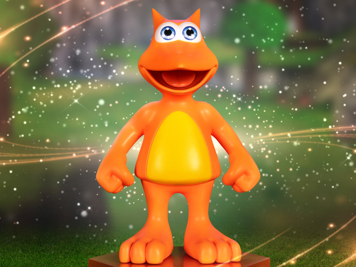Banjo-Kazooie Orange Jinjo Statue Gallery Image 1