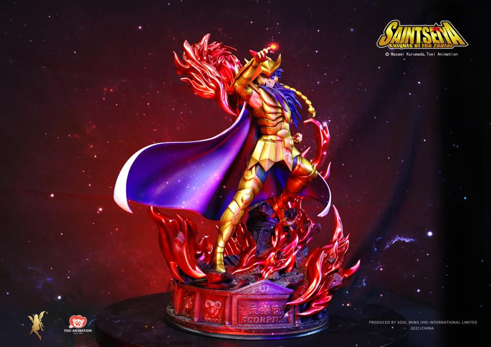Saint Seiya Twelve Gold Saints Resonance Series Scorpio Milo 1/4 Scale Limited Edition Statue Gallery Image 4