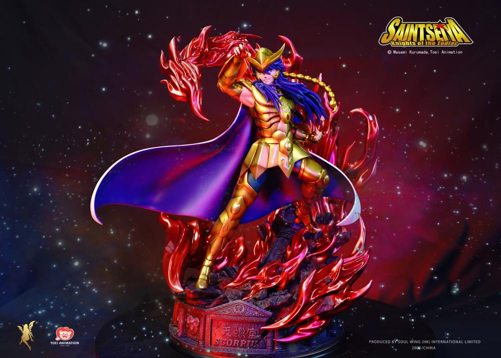 Saint Seiya Twelve Gold Saints Resonance Series Scorpio Milo 1/4 Scale Limited Edition Statue Gallery Image 5