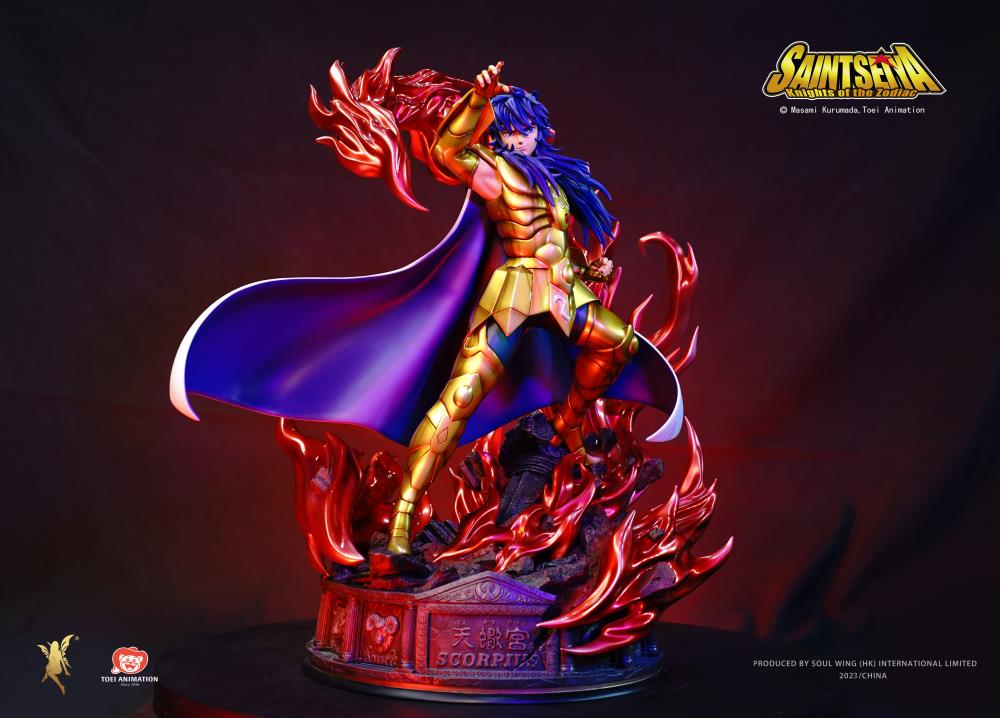 Saint Seiya Twelve Gold Saints Resonance Series Scorpio Milo 1/4 Scale Limited Edition Statue Gallery Image 6