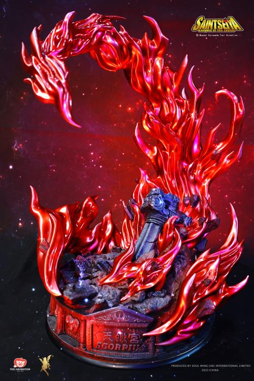 Saint Seiya Twelve Gold Saints Resonance Series Scorpio Milo 1/4 Scale Limited Edition Statue Gallery Image 10